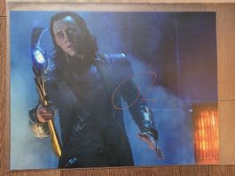 Tom Hiddleston Loki Autogramm Marvel mit COA