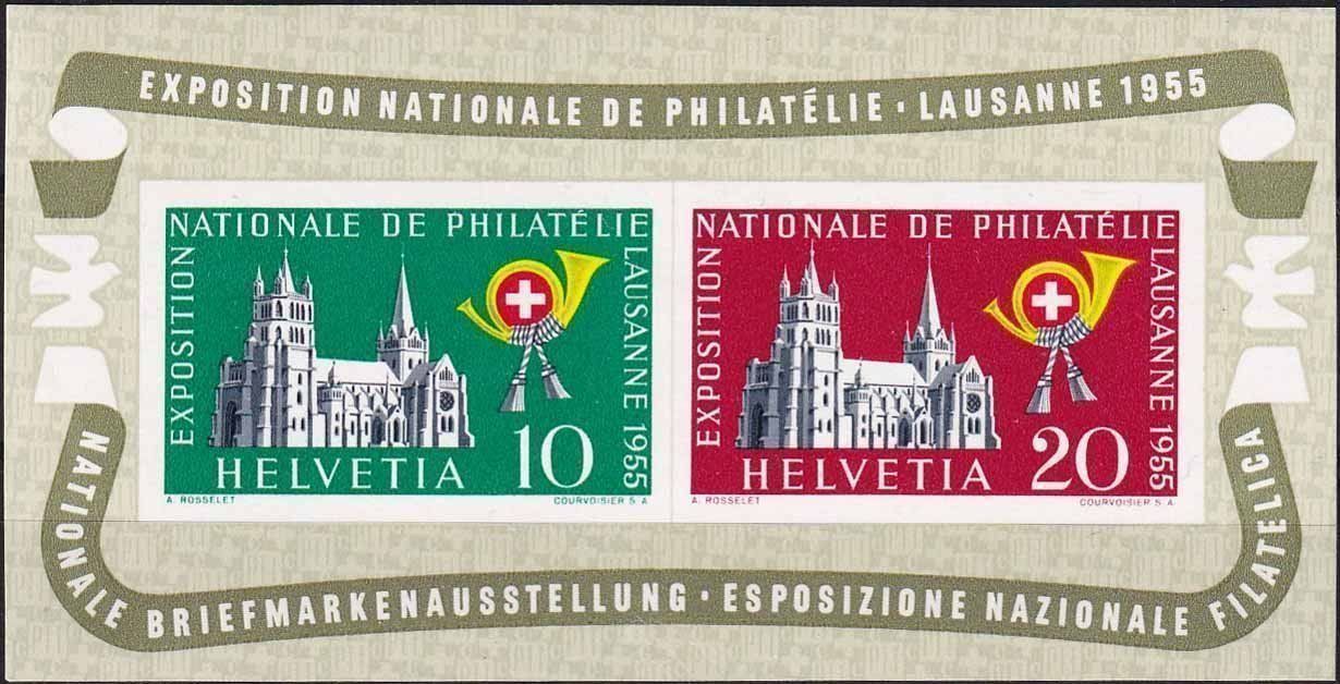 Alle Briefmarken: 1955, Lausanner-Block Nr. W35, sauber postfrisch **. – Neu (gemäss Beschreibung) aus Aesch BL von toffifee09