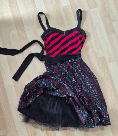 Pussy Deluxe-Gothic-Rockabilly Kleid-Neu XS