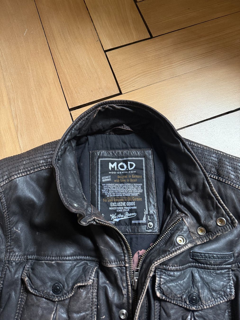 Vestes: M.O.D. - Lederjacke dunkelbraun L – D'occasion à Zürich par Diazaio 2