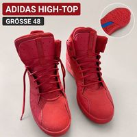 Rote Adidas Hight Top Sneakers Gr. 48