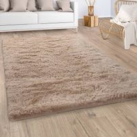 SONDERPREIS Teppich Hochflor Shaggy Flauschig Beige 200x290