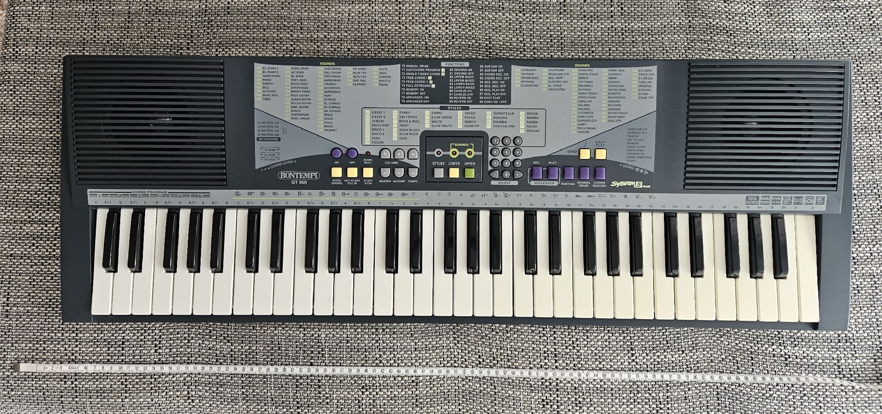 Bontempi Strumenti musicali: Keyboard Bontempi GT 960 – Usato da Holziken venduto da nadiiine5043 3