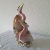 Versand möglich! 2 exotische Vögel, Porzellan, Stempel