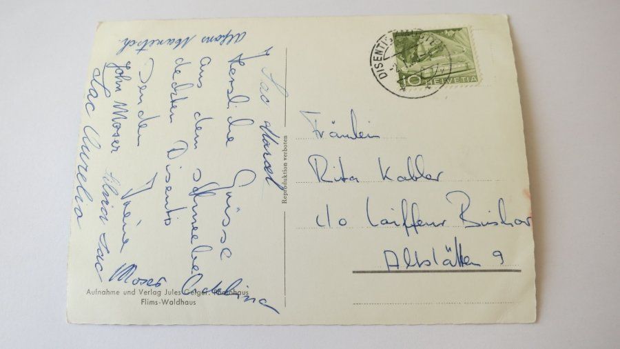 Cartoline postali: Muster / Disentis - 1960 – Usato da Jona venduto da centumprata 1