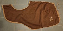 Ausreitdecke aus Kunstwildleder mit Teddyfleece-Futter / Cob