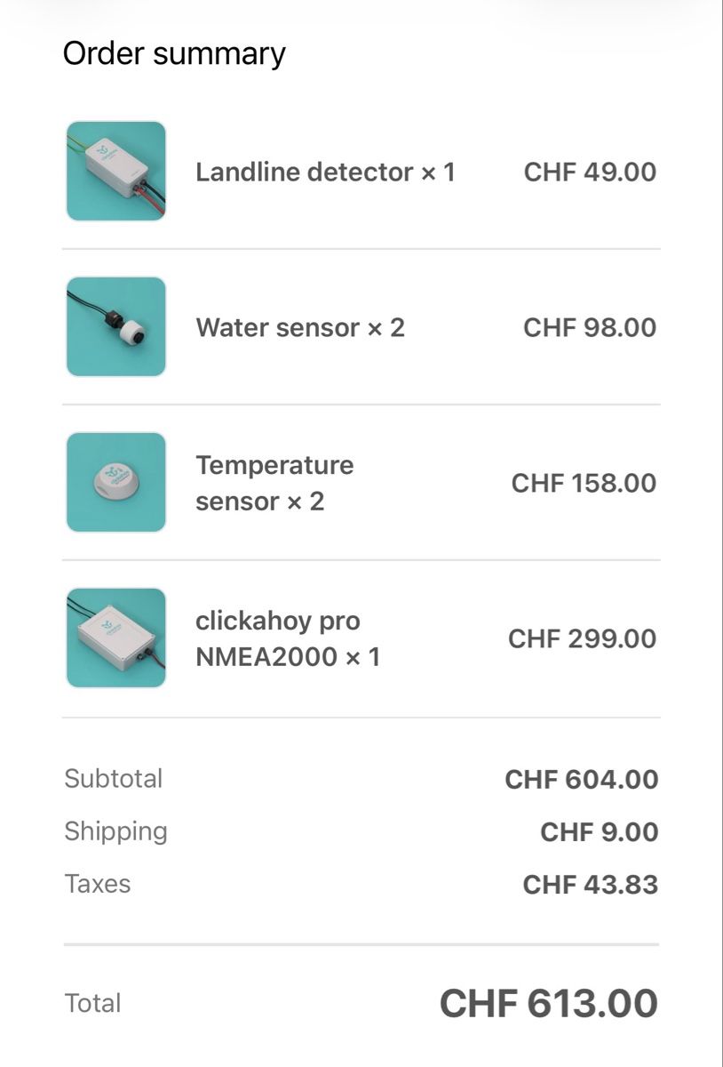 Misurare: clickahoy pro NMEA2000 et accessoires – Nuovo e nell'imballaggio originale da Cudrefin venduto da Seb_ad 2
