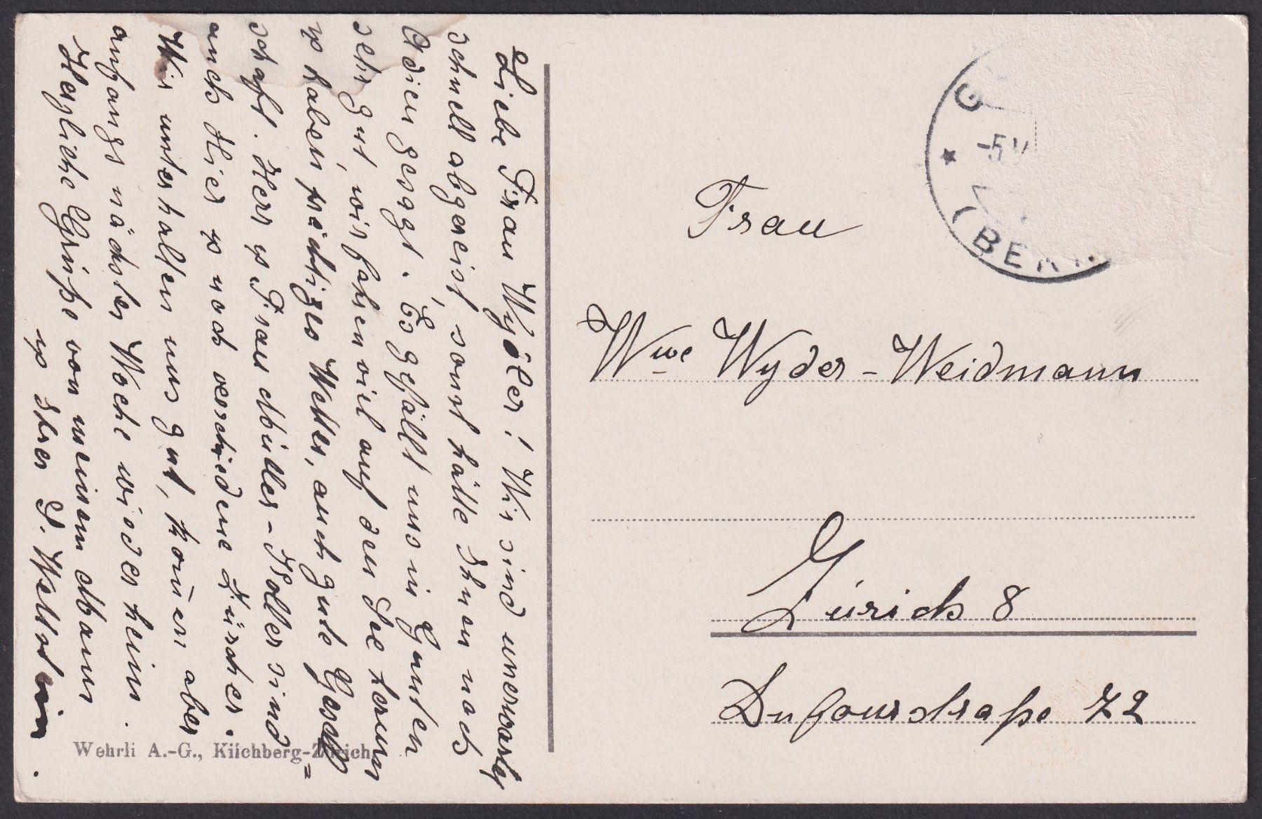 Cartoline postali: SIGRISWIL BE alte Ansichtskarte, Dorfansicht – Usato da Ebikon venduto da SilvioFreund 1