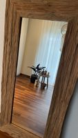 Rustikaler Spiegel im Boho-Stil, Vintage Holzrahmen, 160x50c