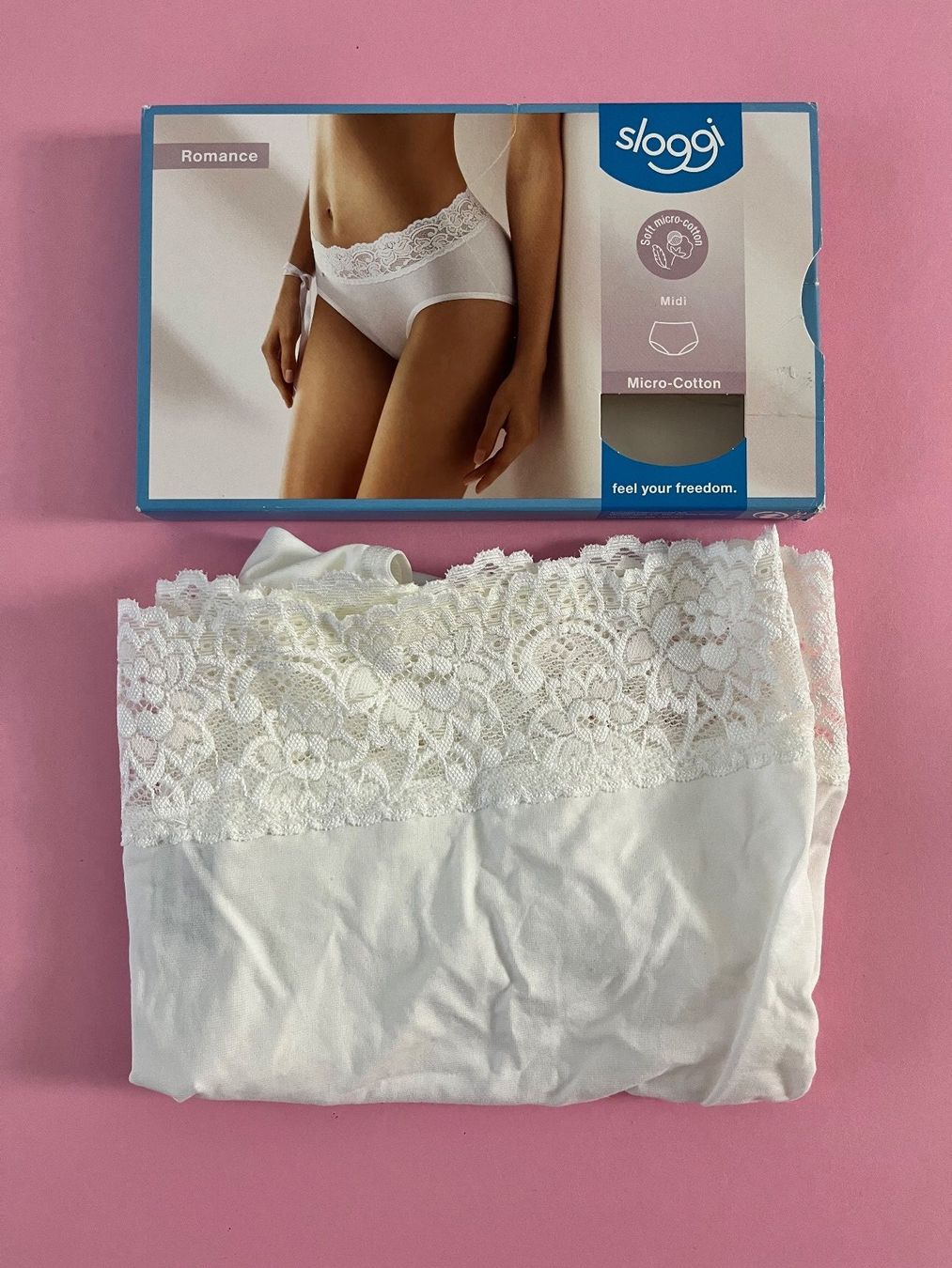Sloggi Altra biancheria intima: Sloggi Romance, Slip Midi, Grösse 46, Farbe Weiss – Nuovo e nell'imballaggio originale da Rudolfstetten venduto da gst_g7xl 1