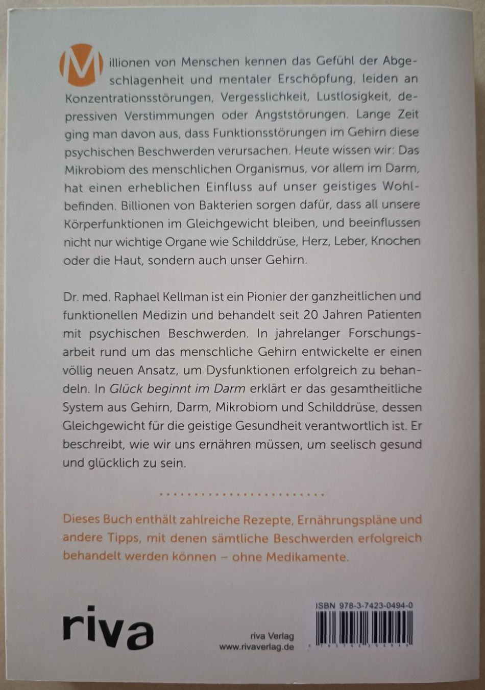 Libri: Buch "Glück beginnt im Darm" von Dr. med. Raphael Kellmann – Nuovo (secondo la descrizione) da Steinhausen venduto da hschaefer 1