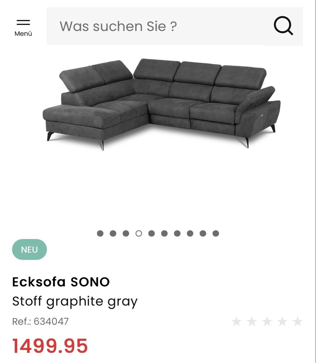 Conforama Divani: Ecksofa Sono mit Sitzfunktion in gutem Zustand – Usato da Liestal venduto da DonCorleone99 2