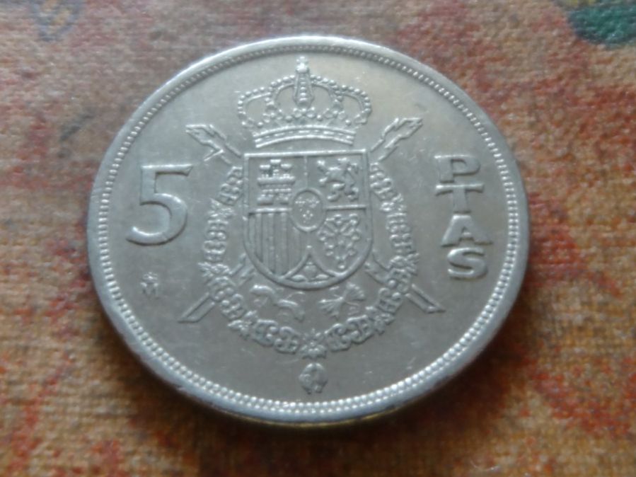 Alle Münzen: ESPAGNE  5  Pesetas  1982 – Gebraucht aus Romanel-sur-Lausanne von Swift13 1