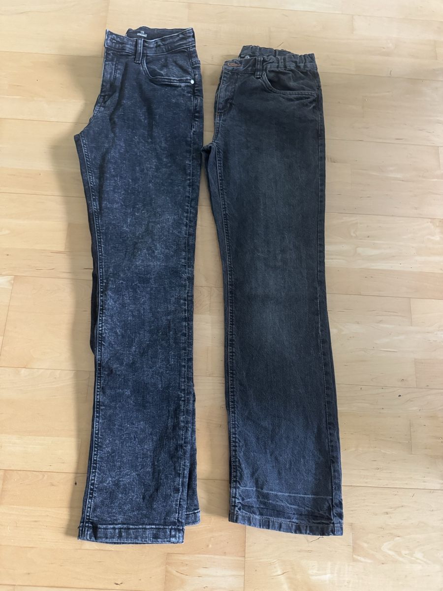 Pantaloni: Jeans Set, Gr. 164 + 170, Schwarz – Usato da Ebikon venduto da jecojeam
