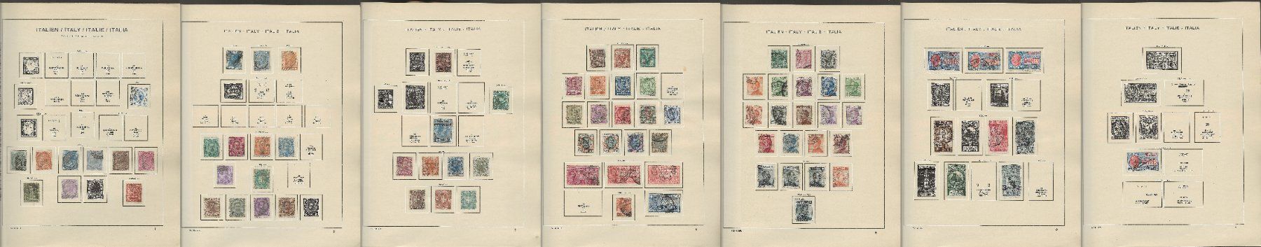 Alle Briefmarken: Marken Italien 1863 bis 1927 – Gebraucht aus Au ZH von xelagreb01