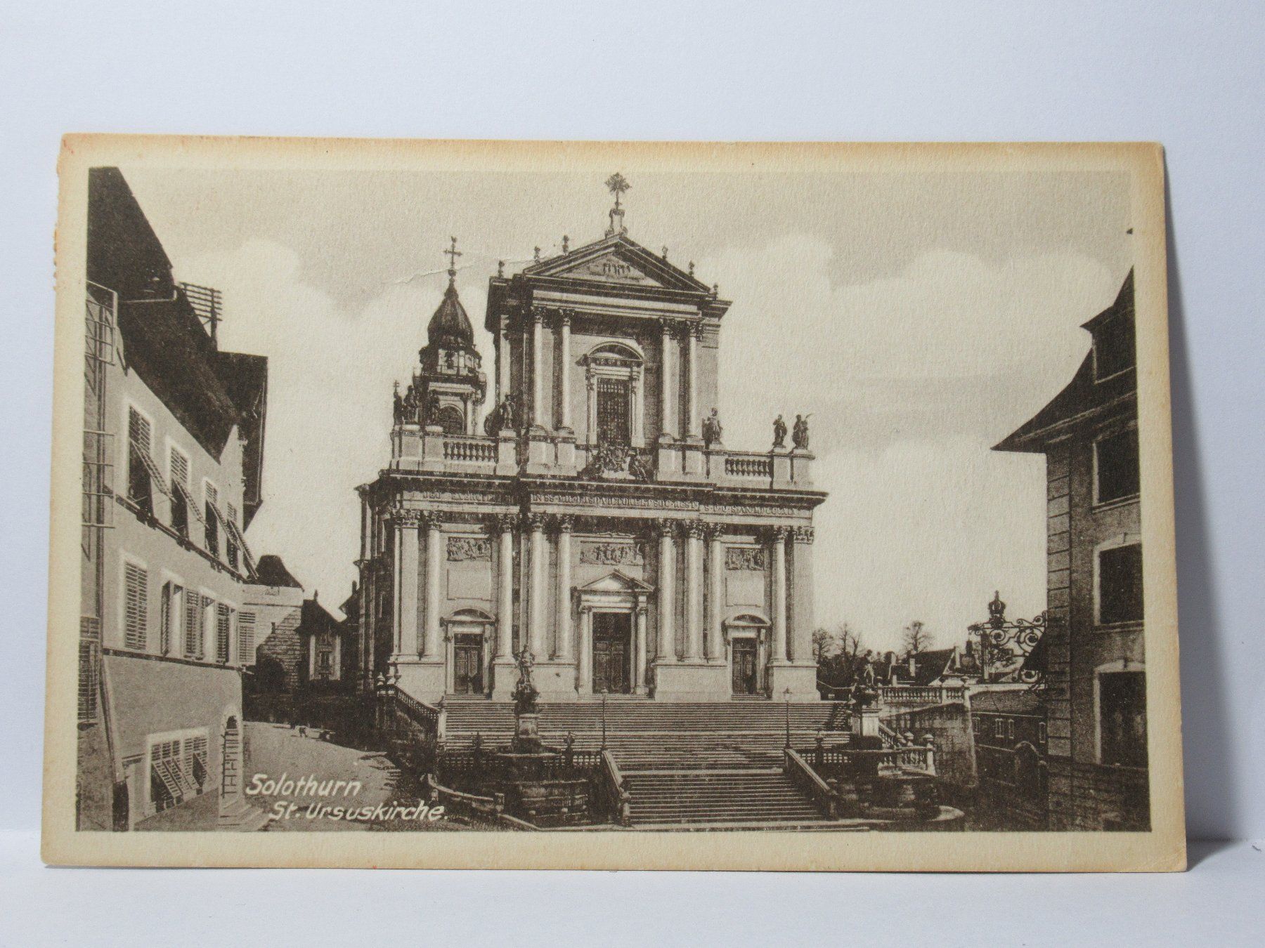 Cartoline postali: Solothurn , St. Ursuskirche 1934 – Usato da Grenchen venduto da Bluemchen1900