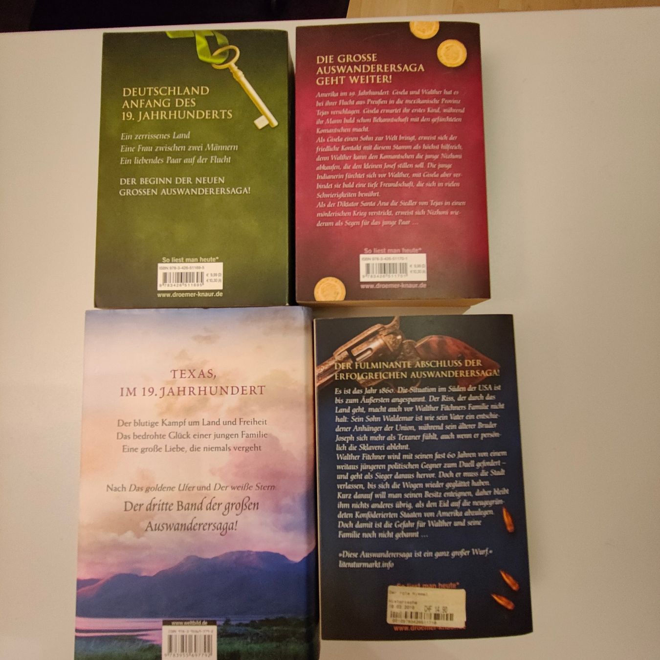 Libri: Iny Lorentz Auswanderersage 4 Bände Fr. 8.- – Nuovo (secondo la descrizione) da Lohn SH venduto da flyerc9 1