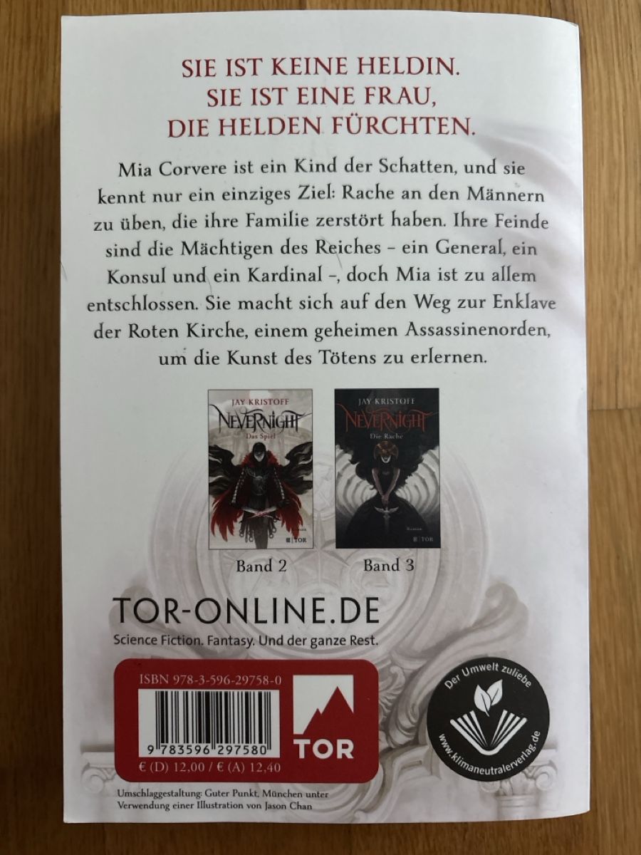 Libri: Nevernight, die Prüfung - Jay Kristoff – Nuovo (secondo la descrizione) da Zürich venduto da Sma_v88p 1