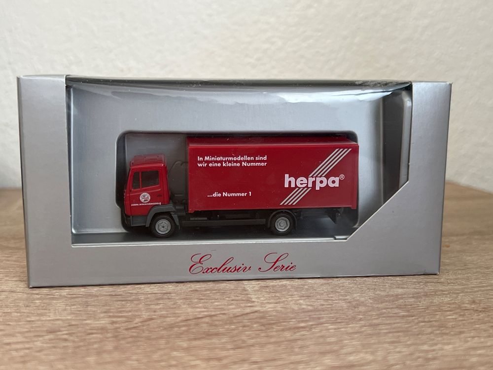 Herpa 085977 Valise Camion 7,45m de Suède 2 Pièce H0 1:87 Neuf Boîte D'Origine e