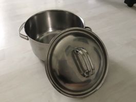 Kochtopf von IKEA aus Chromstahl, Durchmesser 20 cm