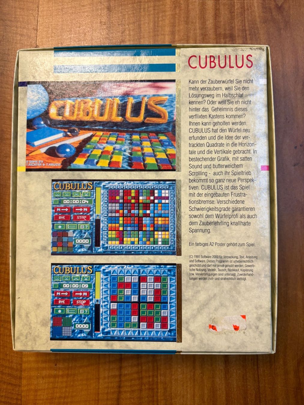 Giochi: Amiga Spiel: Cubulus – Usato da Niederhasli venduto da Manuf0 1