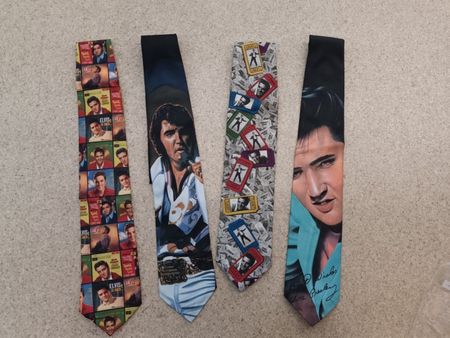 4 Elvis Presley Krawatten
