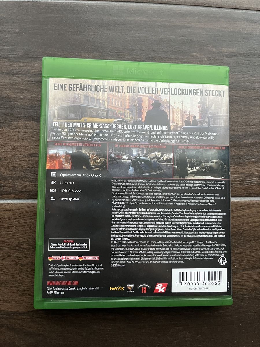 Giochi: Mafia Definitiv Edition Xbox One – Nuovo (secondo la descrizione) da Staufen venduto da hadornski1 1