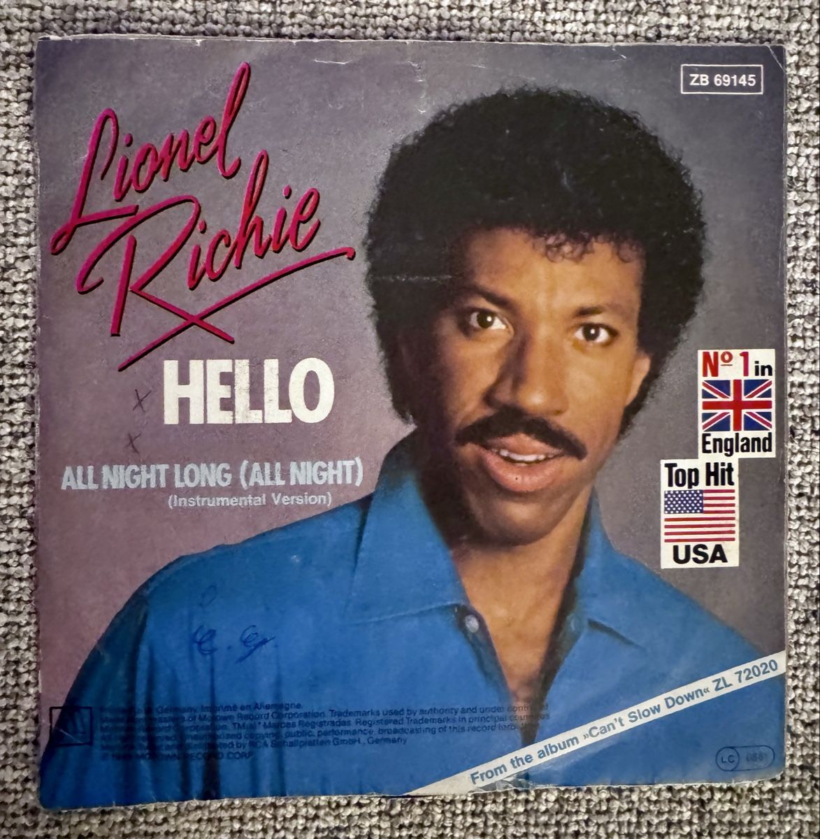 Dischi in vinile: Lionel Richie - Hello - 7" Single - 80s – Usato da Rorbas venduto da BlackstarRecords 1