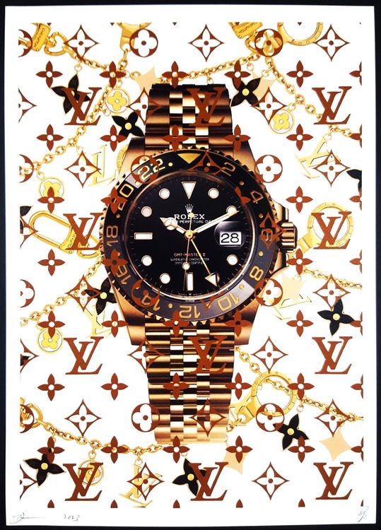 Death NYC Graffiti Pop Art Druck Vuitton Rolex GMT Master II | Kaufen ...