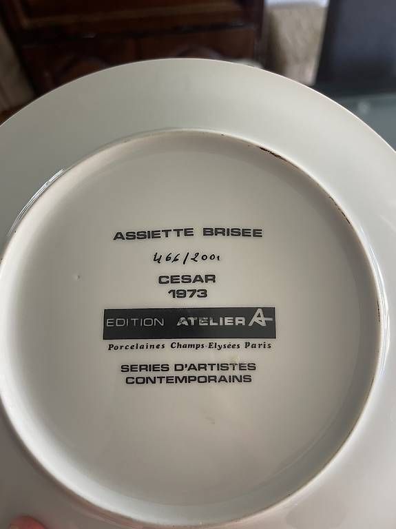 Teller: Assiette Brisée CESAR (1973) – Gebraucht aus Préverenges von fab_f2g6 1