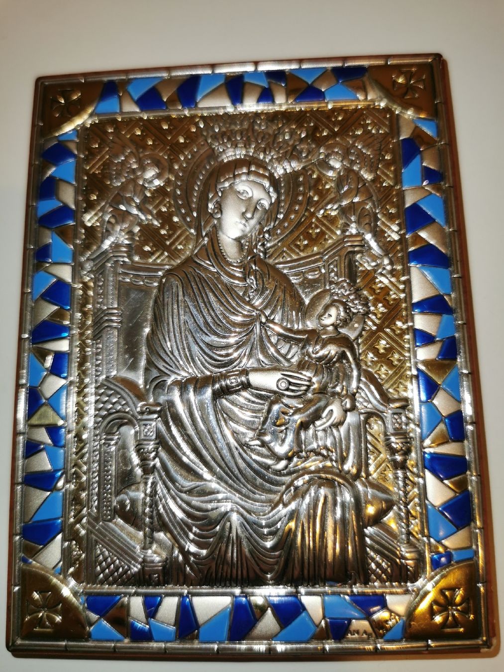 Foto & Immagini: Das Silberbild der Mutter Gottes mit dem Jesuskind – Nuovo e nell'imballaggio originale da Schlieren venduto da vlalif 1