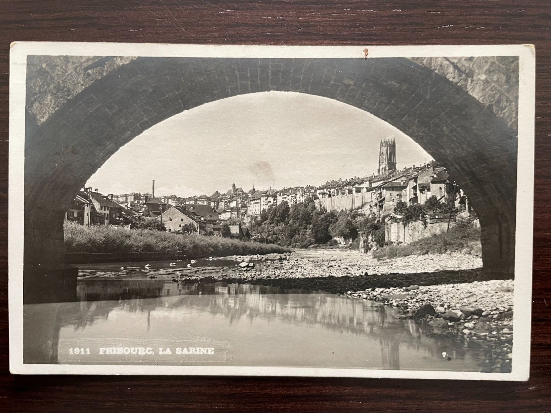 Cartoline postali: FRIBOURG La Sarine, 1931 – Usato da Wald ZH venduto da TLILEF