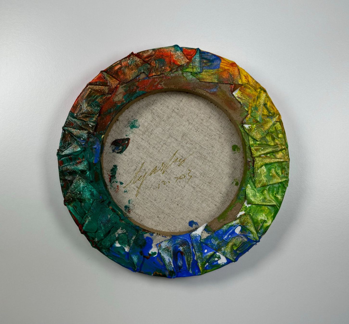 Dipinti: Acryl-Flüssigmalerei, kreisförmig – Usato da Schlieren venduto da MayaSheng1983 2