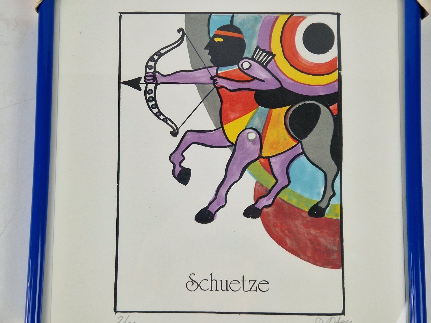 Foto & Immagini: Kunstdruck "Sternzeichen Schütze" - gerahmt – Usato da Muhen venduto da Restwert_Muhen 1