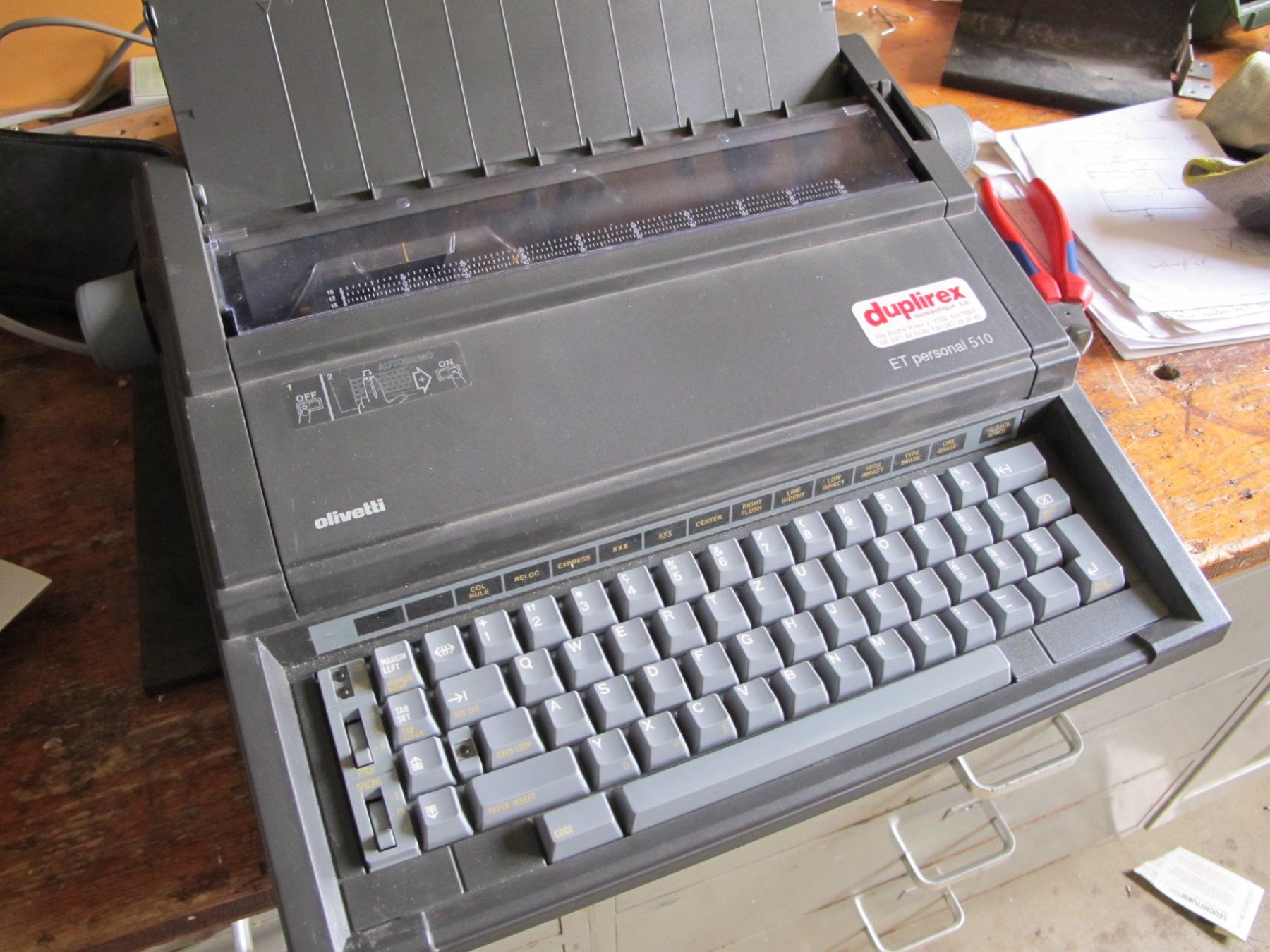 Olivetti Macchine da scrivere: Olivetti ET personnal 510 – Usato da Ependes venduto da Bernol 1