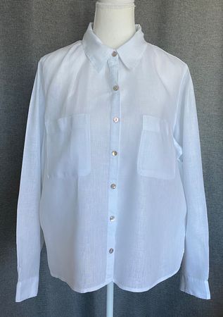 Rachel Zoe Leinenbluse Grösse L