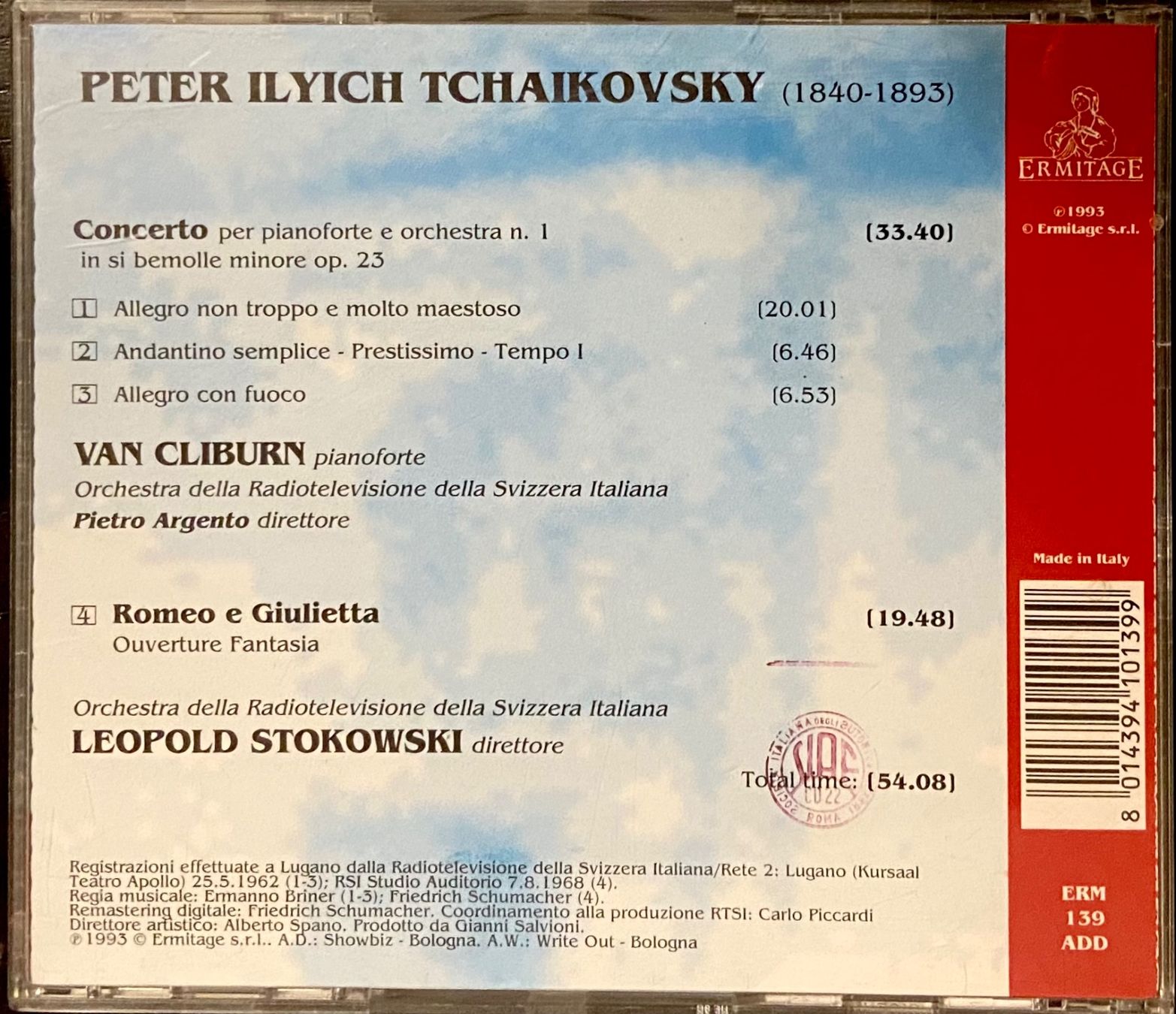 CDs: Tschaikowski CD Van Cliburn • Leopold Stokowski – D'occasion à Luzern par Lycka 1