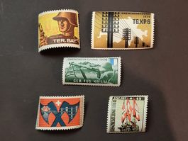 5 Militär-/Soldatenmarken ab 1939