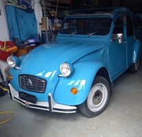 Citroën 2 CV 6, blau, 1983, guter Zustand