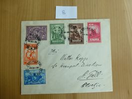 Rumänien Einschreiben-Brief nach St. Gallen 1929