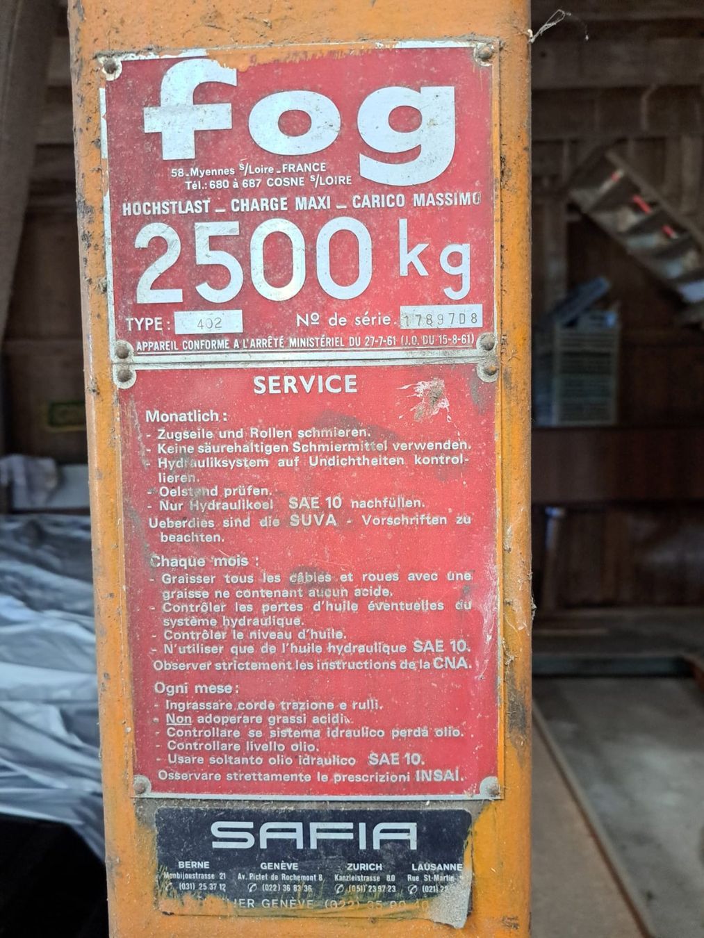 Piattaforme elevatrici & Crick: Auto Lift    Park Lift – Usato da Seeberg venduto da baro02 1