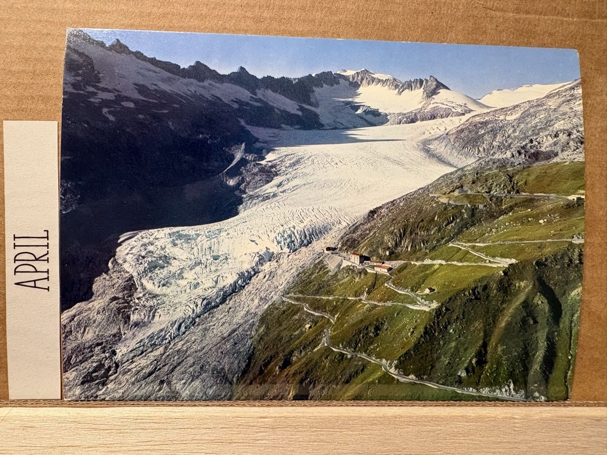 Cartoline postali: AK von Rhonegletscher mit Furkapass – Usato da Rümlang venduto da Kartenpost1
