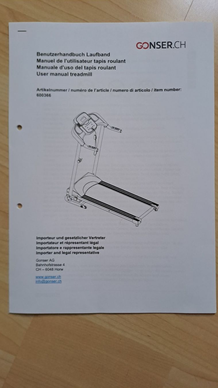Gonser Vélos d'appartement: Laufband von Gonser – D'occasion à Eschenbach SG par Amarilis4 2
