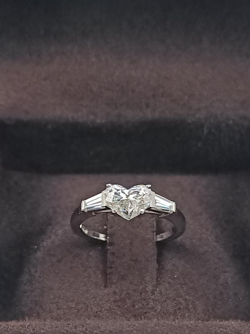 Ringe: BVLGARI HERZ DIAMANT RING IN 950 PLATIN – Gebraucht aus Luzern von EdiGem 2