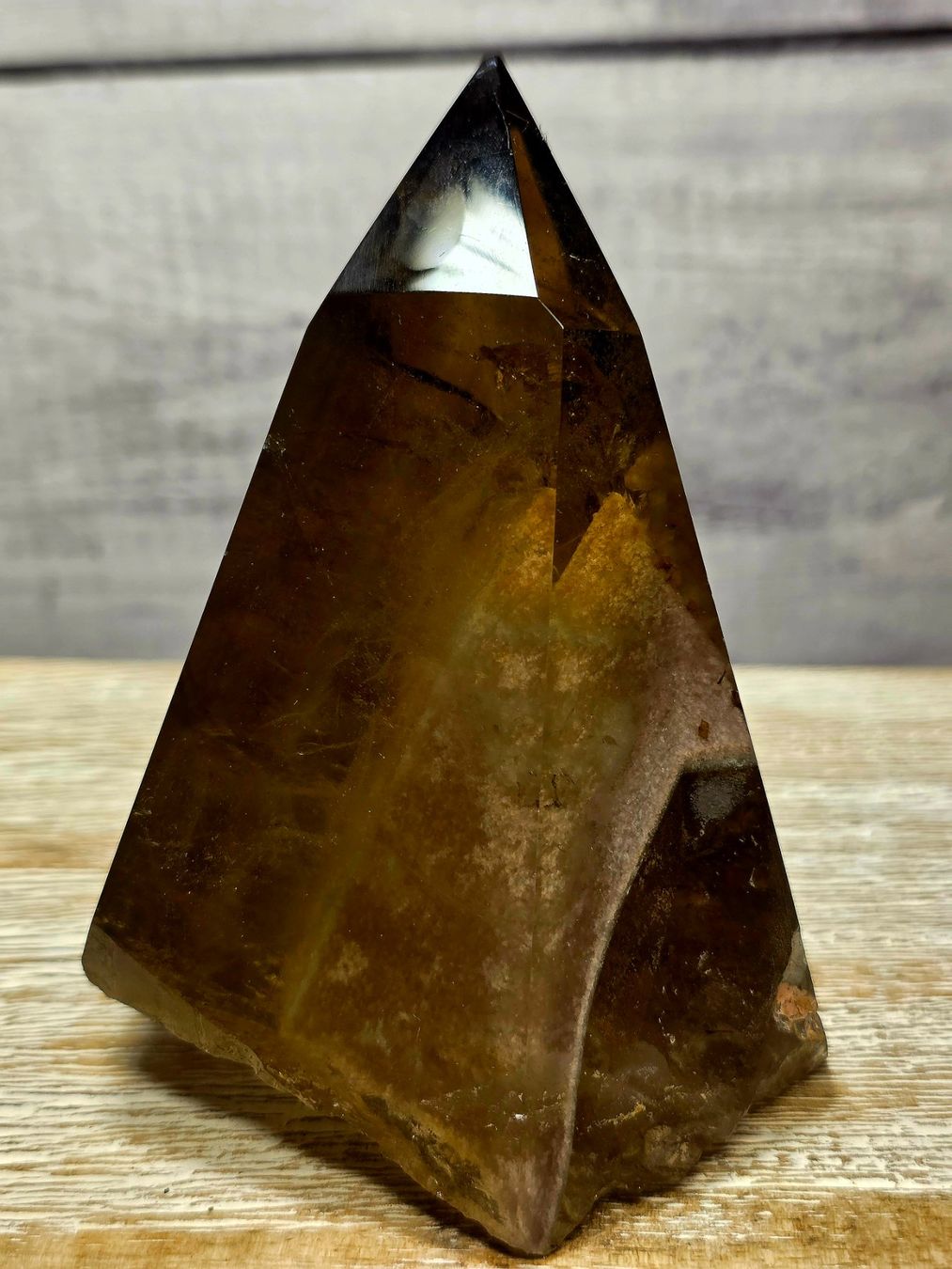 Minerali & Pietre curative: Rauchquarz Obelisk 795g – Nuovo e nell'imballaggio originale da Matzingen venduto da Shay_Crystalz 1