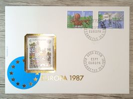 TR51 Enveloppe + Timbre Suisse 1987