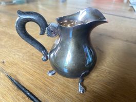 Kännchen 800 Silber mit Holzhgriff Vintage gebraucht