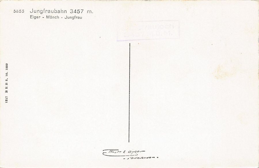 Cartoline postali: ALPIN: Eiger, Mönch, Jungfrau um 1935 – Usato da Frauenfeld venduto da POML 1