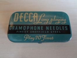 Boîte d'aiguille Decca  gramophone  nadelns