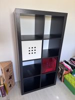 Kallax Regal schwarz inkl Boxen zu verkaufen!
